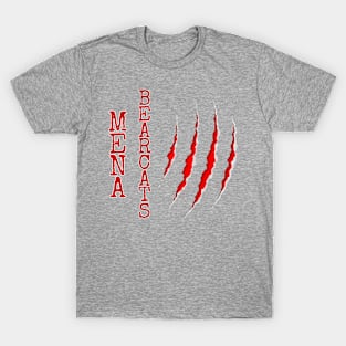 Mena Bearcats with Claw Marks T-Shirt